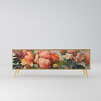 STYLISH BEAUTY TV-bänk med 3 dörrar i ekeffekt