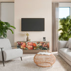 STYLISH BEAUTY TV-bänk med 3 dörrar i ekeffekt