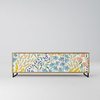 HELLO SPRING 3-Door TV Stand in Oak Effect