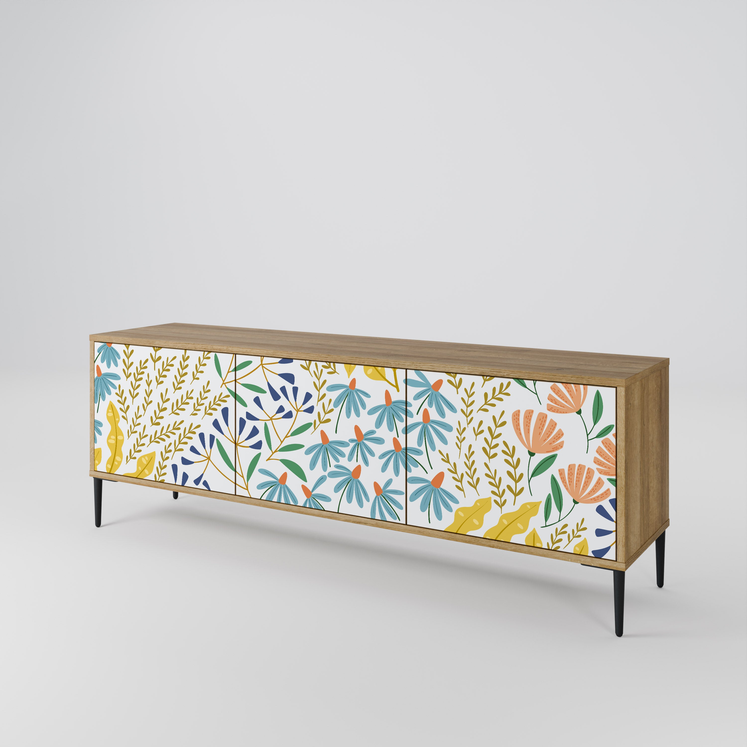 HELLO SPRING 3-Door TV Cabinet