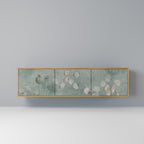 NIGHT LADY TV-bänk med 3 dörrar i ekeffekt