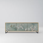 NIGHT LADY TV-bänk med 3 dörrar i ekeffekt