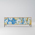 DAISY LUXE TV-bänk med 3 dörrar i ekeffekt