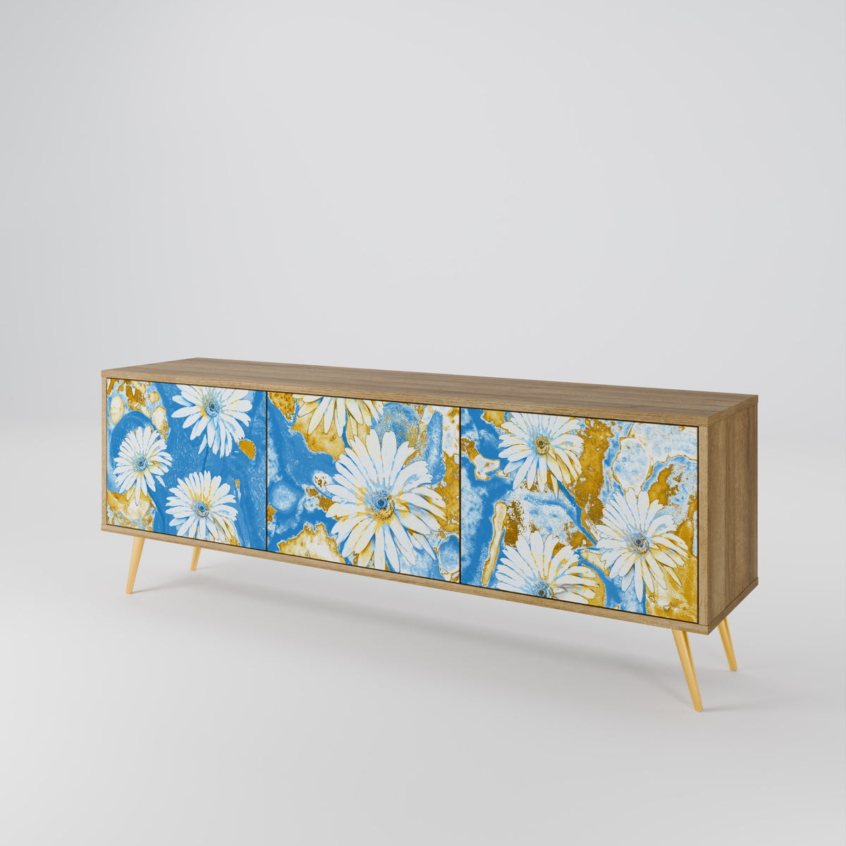 DAISY LUXE TV-bänk med 3 dörrar