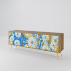 DAISY LUXE TV-bänk med 3 dörrar i ekeffekt