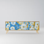 DAISY LUXE TV-bänk med 3 dörrar i ekeffekt