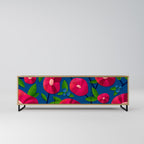 SPRING THOUGHTS 3-Door TV Stand in Oak Effect