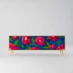 SPRING THOUGHTS 3-Door TV Stand in Oak Effect