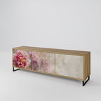 PEONY WHISPER 3-Door TV Stand in Oak Effect