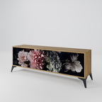 PURE BLOSSOM 3-Door TV Stand in Oak Effect
