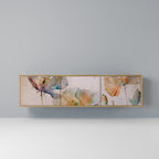 SOFTEN POPPY 3-Door TV Stand in Oak Effect