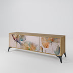 SOFTEN POPPY 3-Door TV Stand in Oak Effect