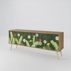 DANDELION AMUSE 3-Door TV Stand in Oak Effect