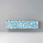 BLOOMY MORNING 3-Door TV Stand in Oak Effect