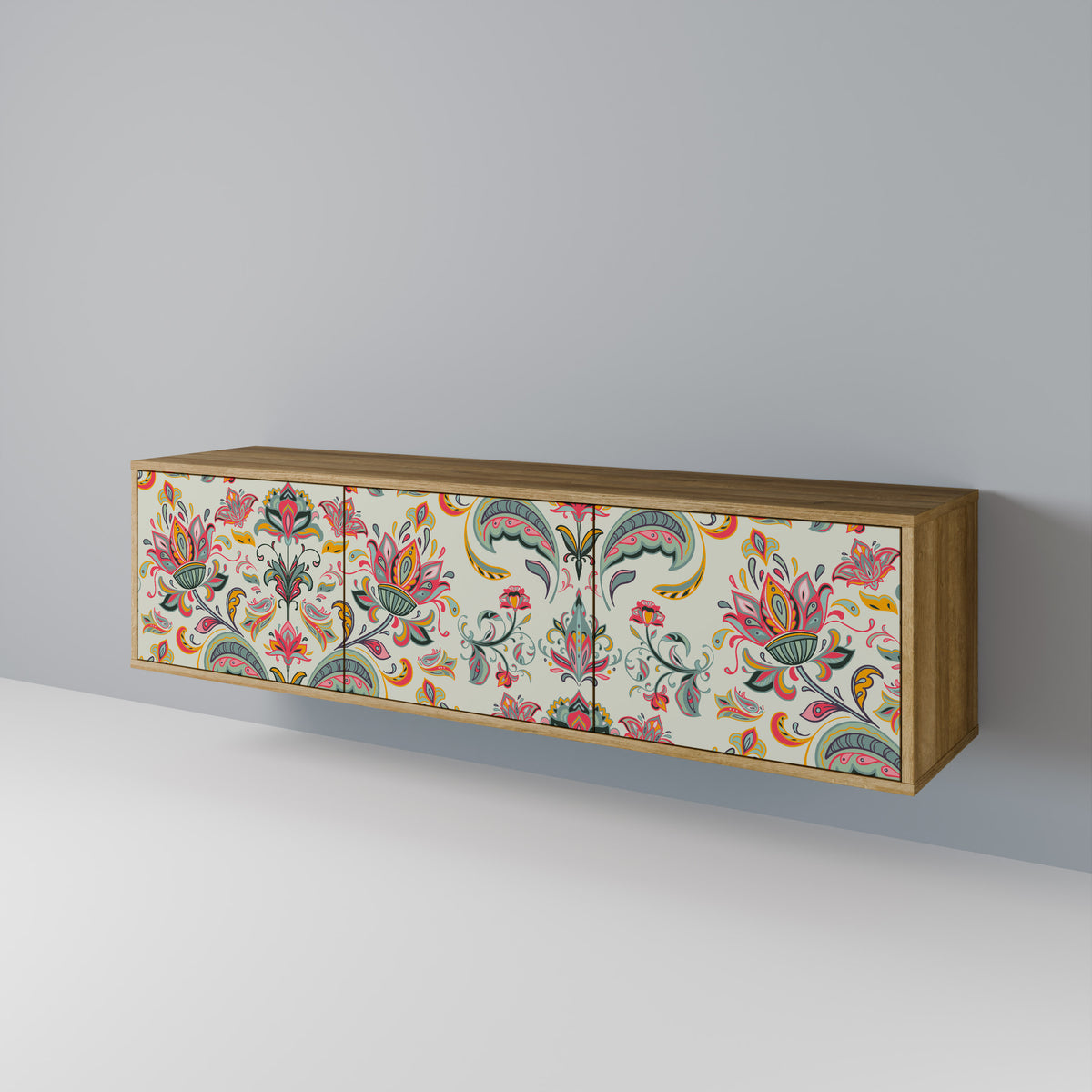 ORGANIC FOLKLORE TV-bänk med 3 dörrar