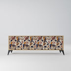 EMINENT HOOPOE TV-bänk med 3 dörrar i ekeffekt