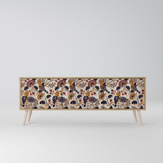 EMINENT HOOPOE 3-Door TV Stand in Oak Effect