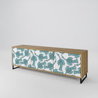 WATERSPOUT SONGIBIRD TV-bänk med 3 dörrar i ekeffekt