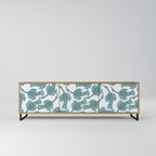 WATERSPOUT SONGIBIRD TV-bänk med 3 dörrar i ekeffekt