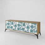 WATERSPOUT SONGIBIRD TV-bänk med 3 dörrar i ekeffekt