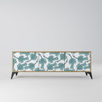 WATERSPOUT SONGIBIRD TV-bänk med 3 dörrar i ekeffekt