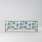 WATERSPOUT SONGIBIRD TV-bänk med 3 dörrar i ekeffekt