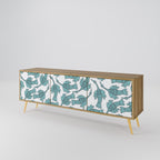 WATERSPOUT SONGIBIRD TV-bänk med 3 dörrar i ekeffekt