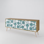 WATERSPOUT SONGIBIRD TV-bänk med 3 dörrar i ekeffekt