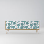 WATERSPOUT SONGIBIRD TV-bänk med 3 dörrar i ekeffekt