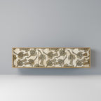 ALMONDINE SONGBIRD 3-Door TV Stand in Oak Effect