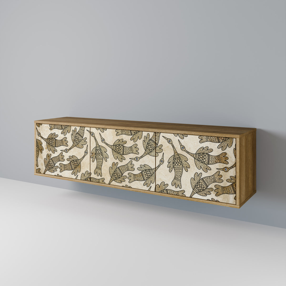 ALMONDINE SONGBIRD TV-bänk med 3 dörrar