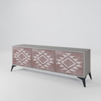 MARVEL MOSAIC 3-Door TV Stand in Grey Finish