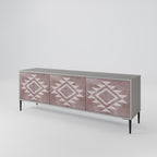 MARVEL MOSAIC 3-Door TV Stand in Grey Finish