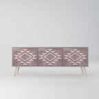 MARVEL MOSAIC 3-Door TV Stand in Grey Finish