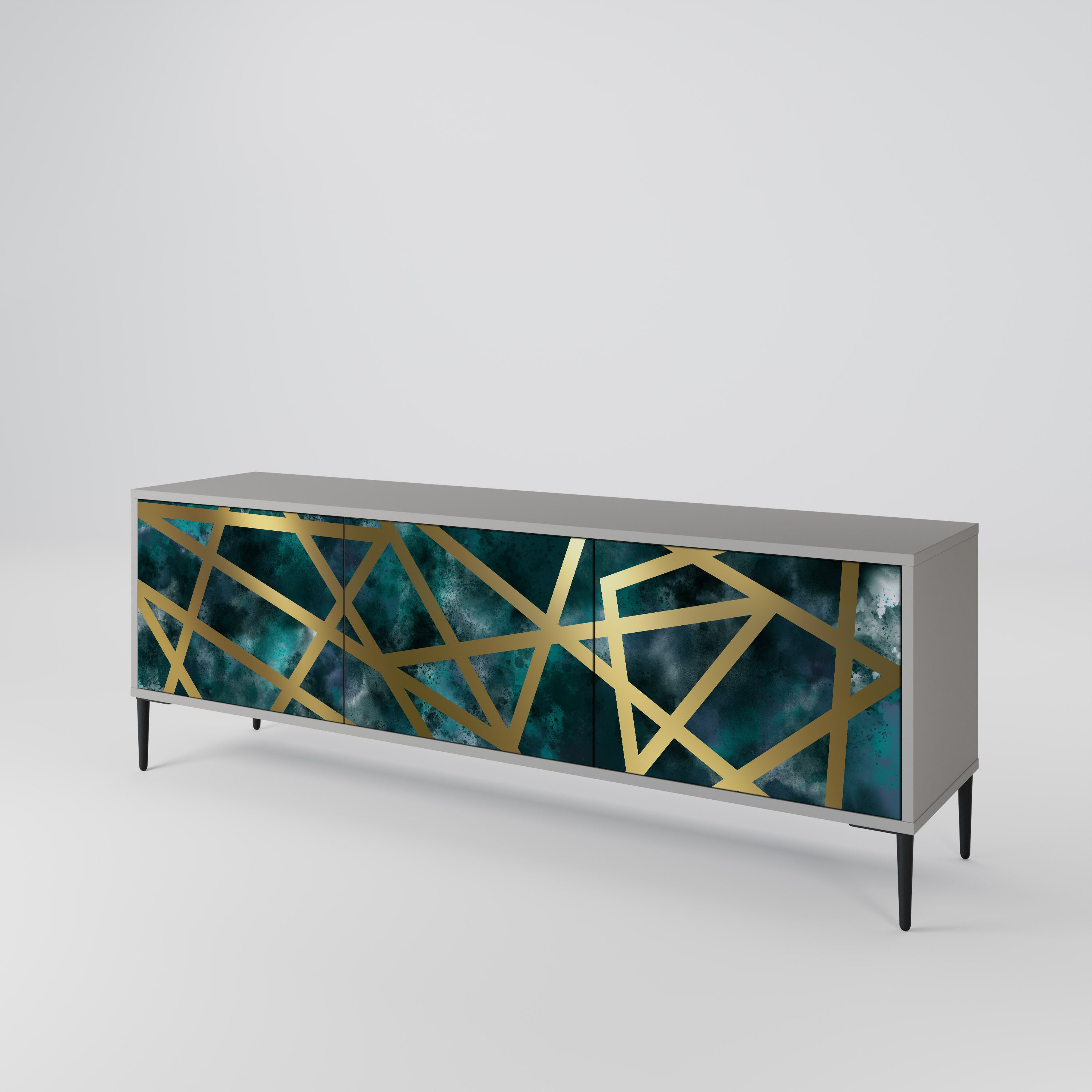 THE LABYRINTH OF GOLD 3-Door TV Cabinet