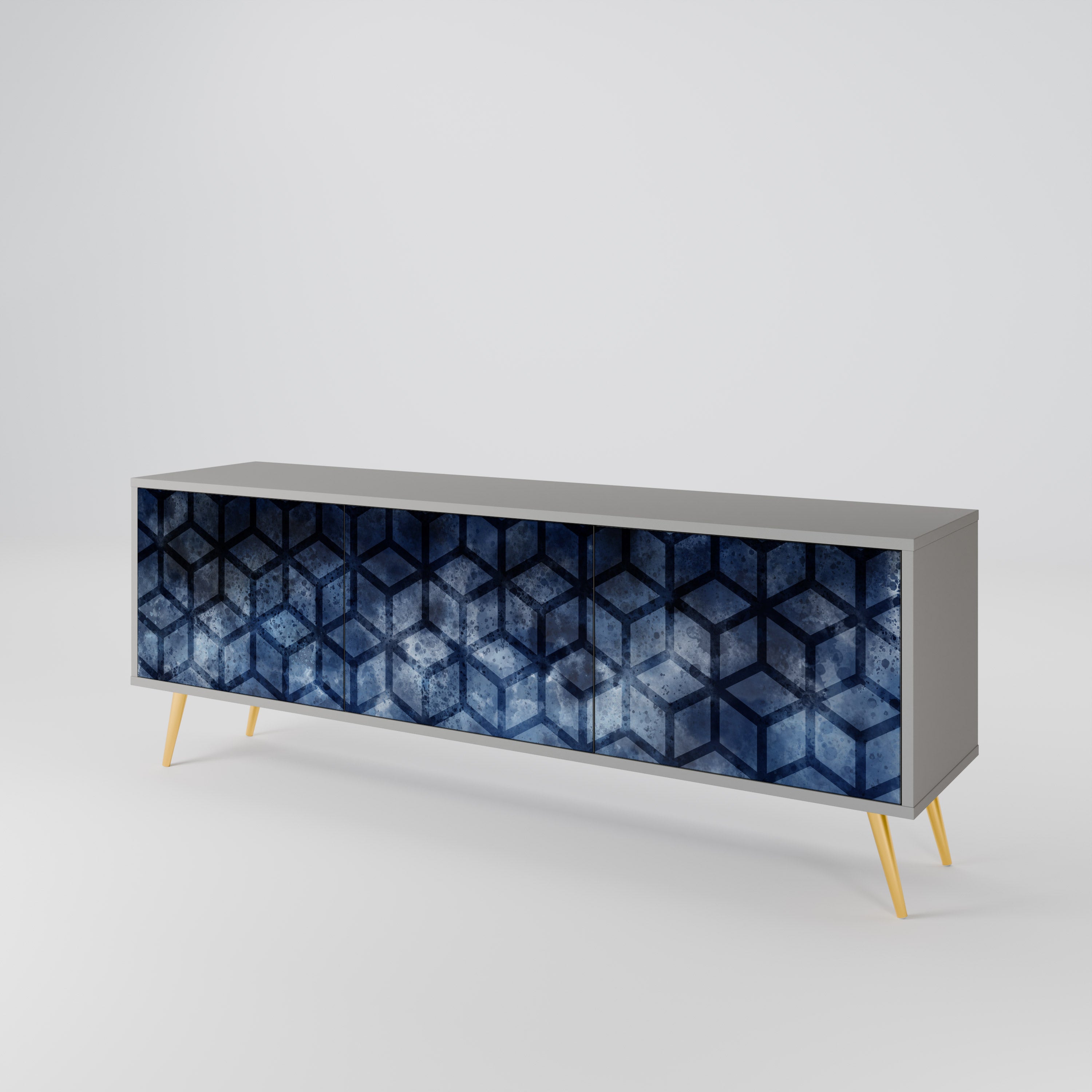 CUBIC MIST 3-Door TV Cabinet