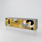 SHAPESHIFT SYMPHONY 3-Door TV Stand in Grey Finish