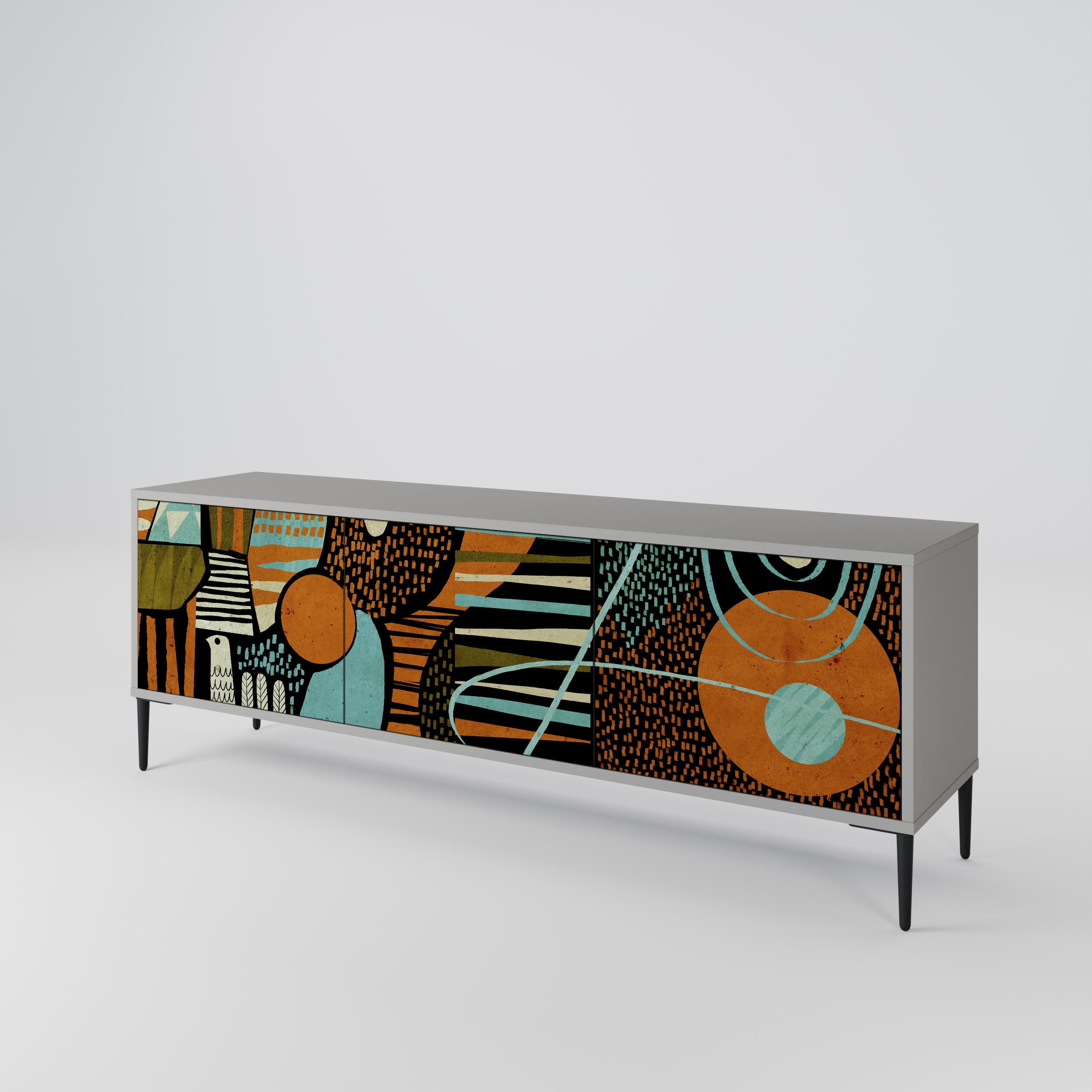 GEODE GLIMMER 3-Door TV Cabinet