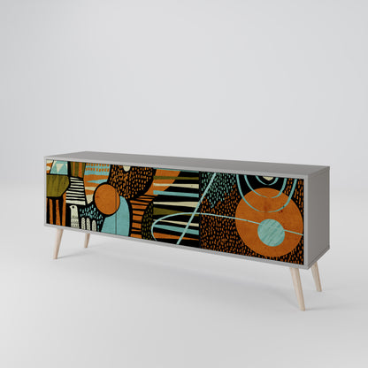 GEODE GLIMMER TV-bänk med 3 dörrar