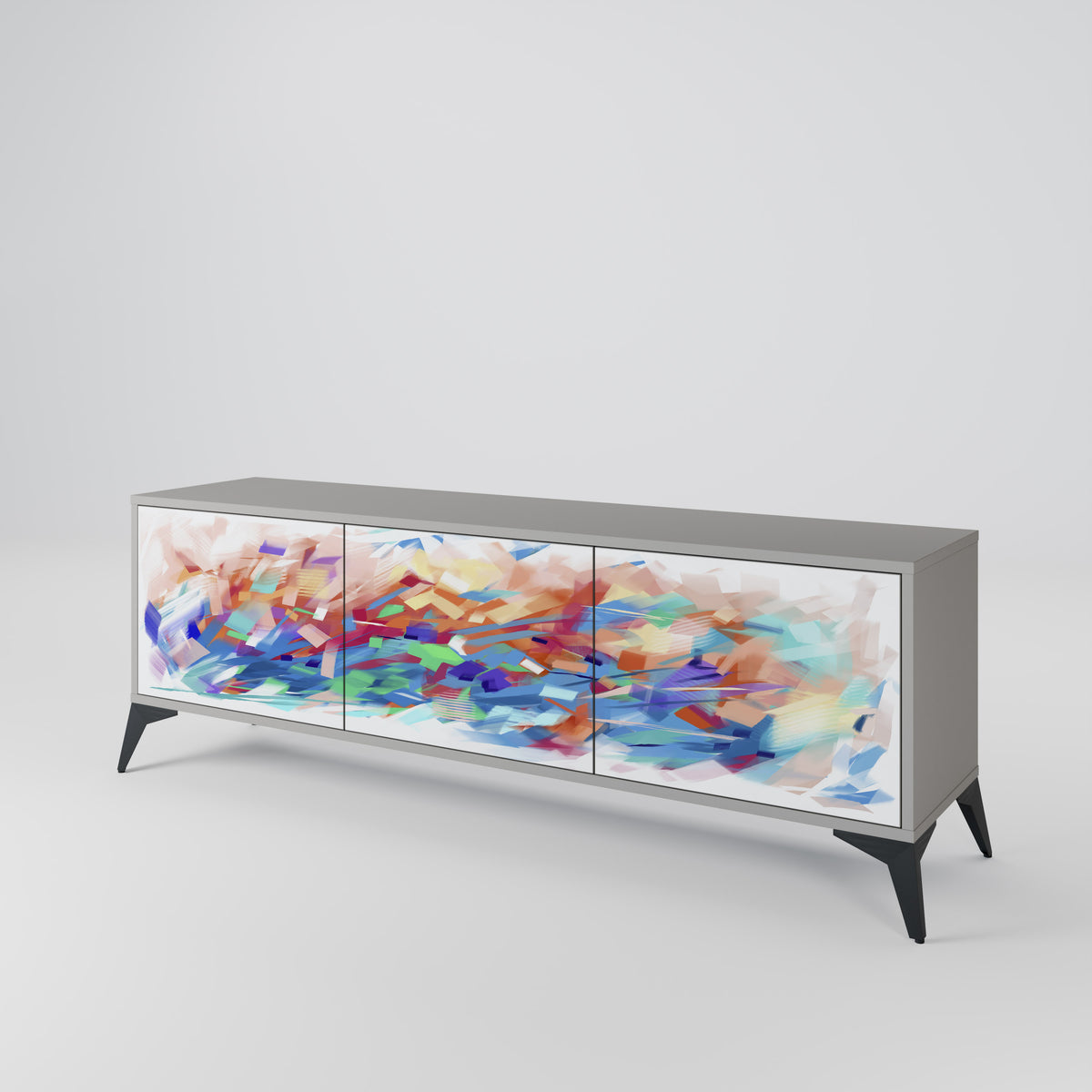FINESSE MASH-UP TV-bänk med 3 dörrar