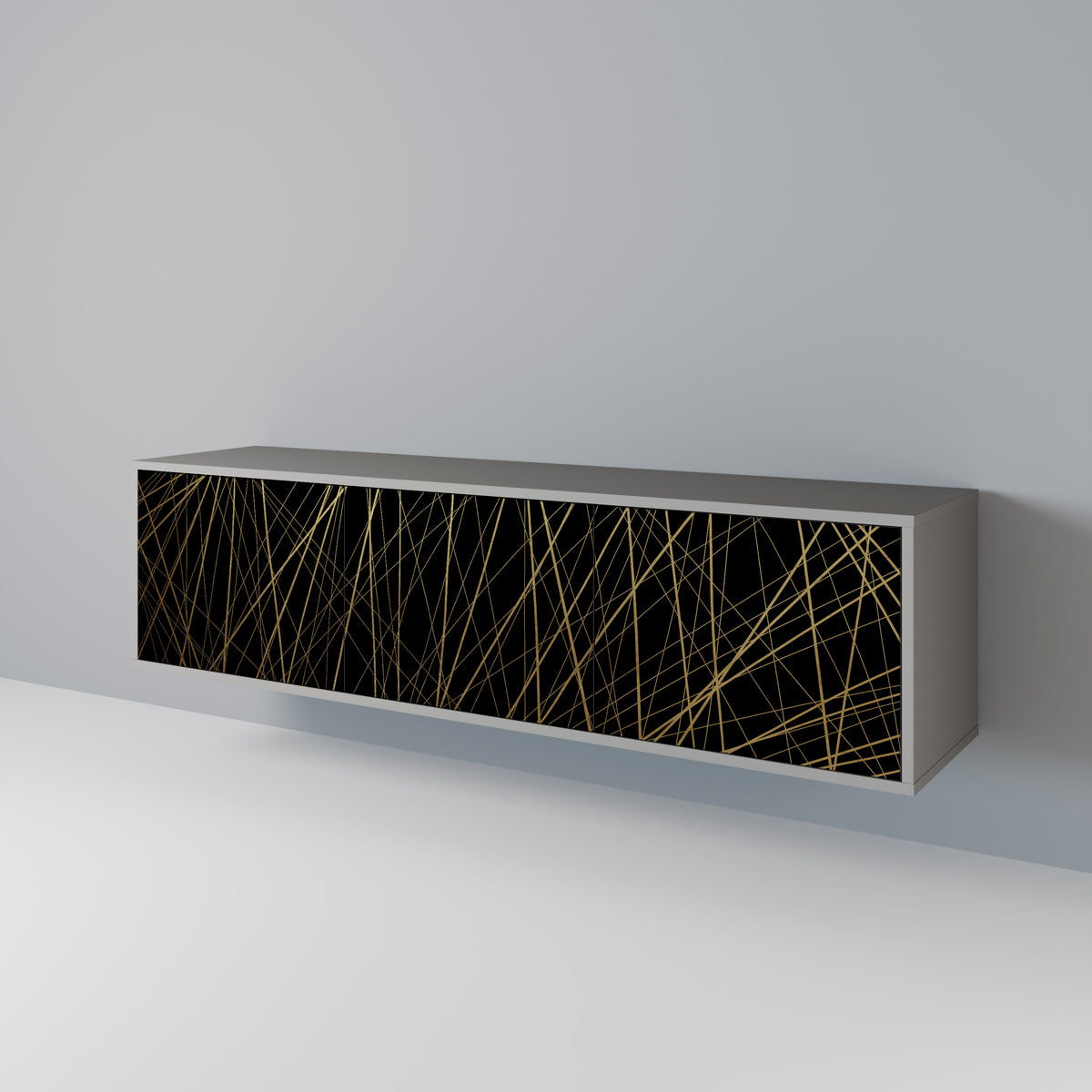 BRIGHT MESH TV-bänk med 3 dörrar