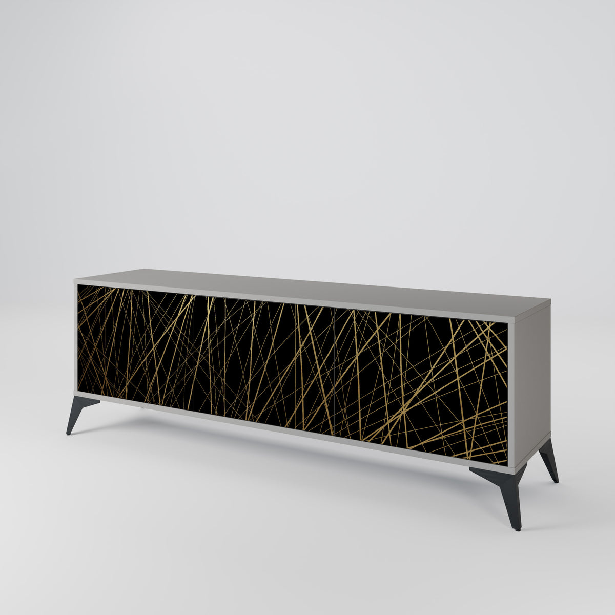 BRIGHT MESH TV-bänk med 3 dörrar