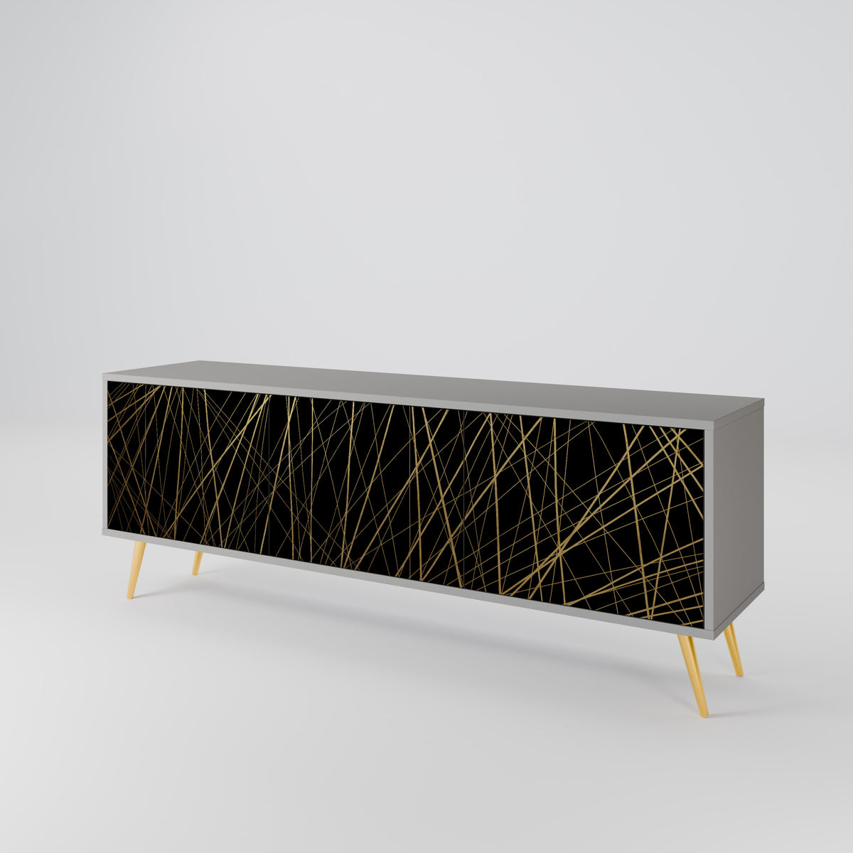 BRIGHT MESH TV-bänk med 3 dörrar