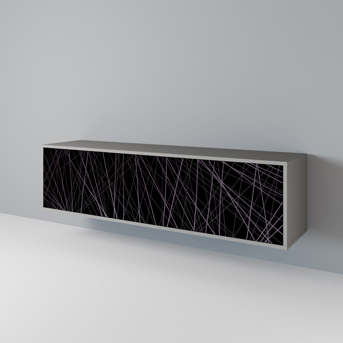 SHIMMER SPIDERGRAM TV-bänk med 3 dörrar