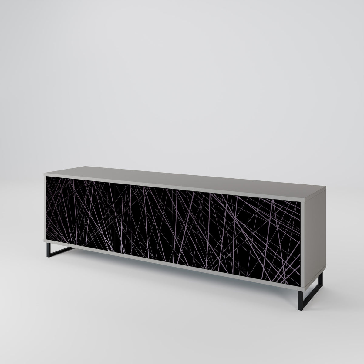 SHIMMER SPIDERGRAM TV-bänk med 3 dörrar