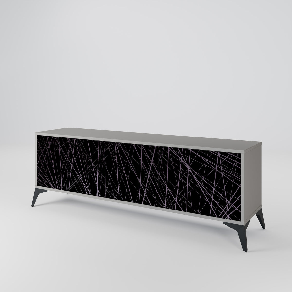 SHIMMER SPIDERGRAM TV-bänk med 3 dörrar