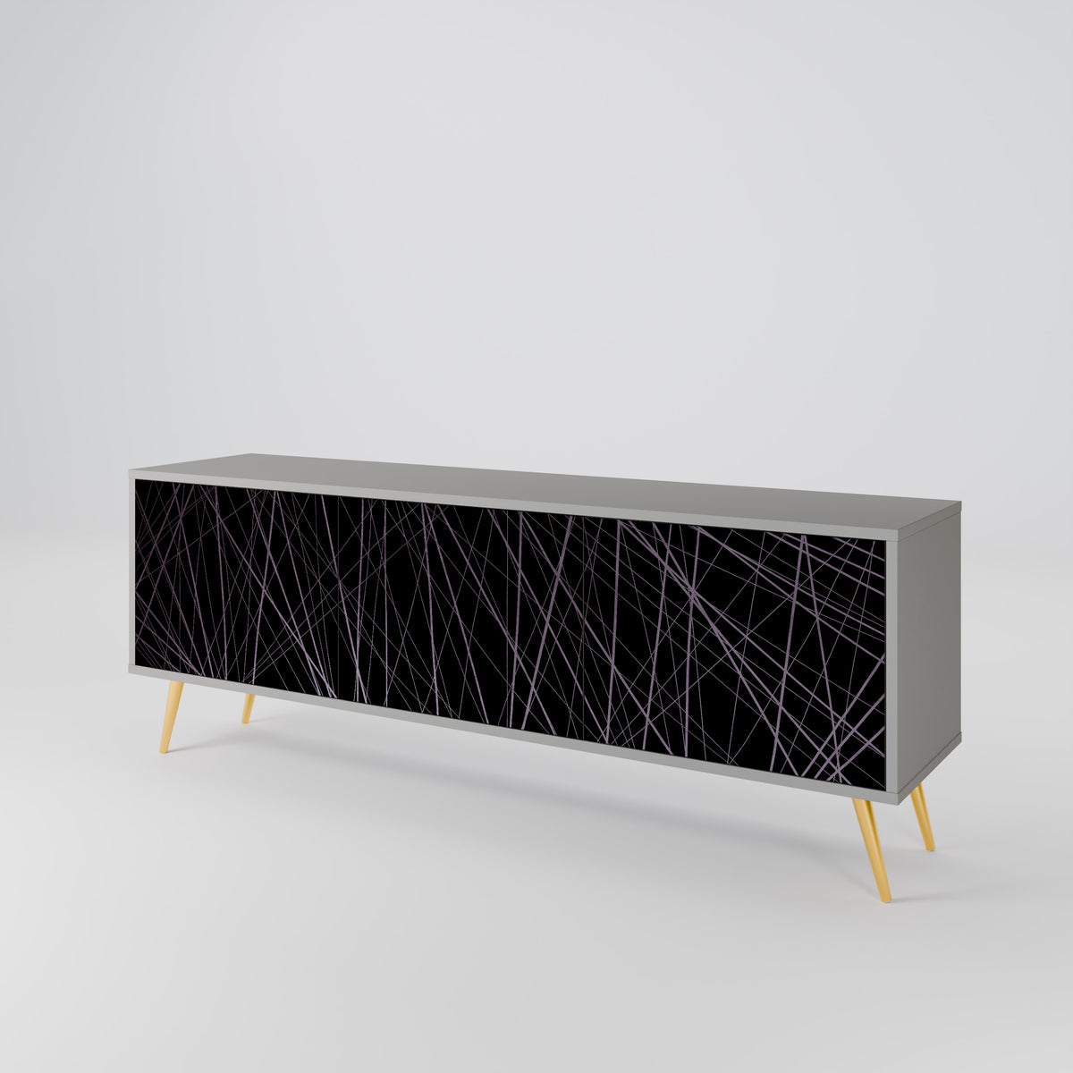 SHIMMER SPIDERGRAM TV-bänk med 3 dörrar