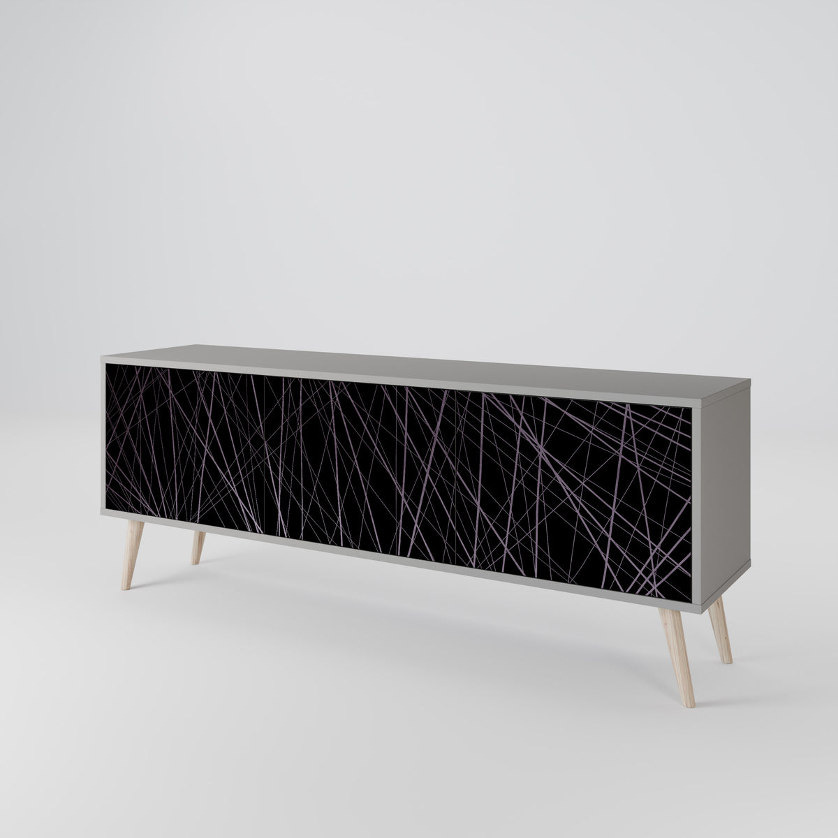 SHIMMER SPIDERGRAM TV-bänk med 3 dörrar