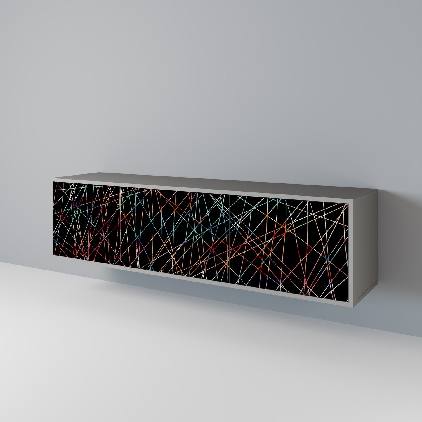 LUMINOUS SNARE TV-bänk med 3 dörrar