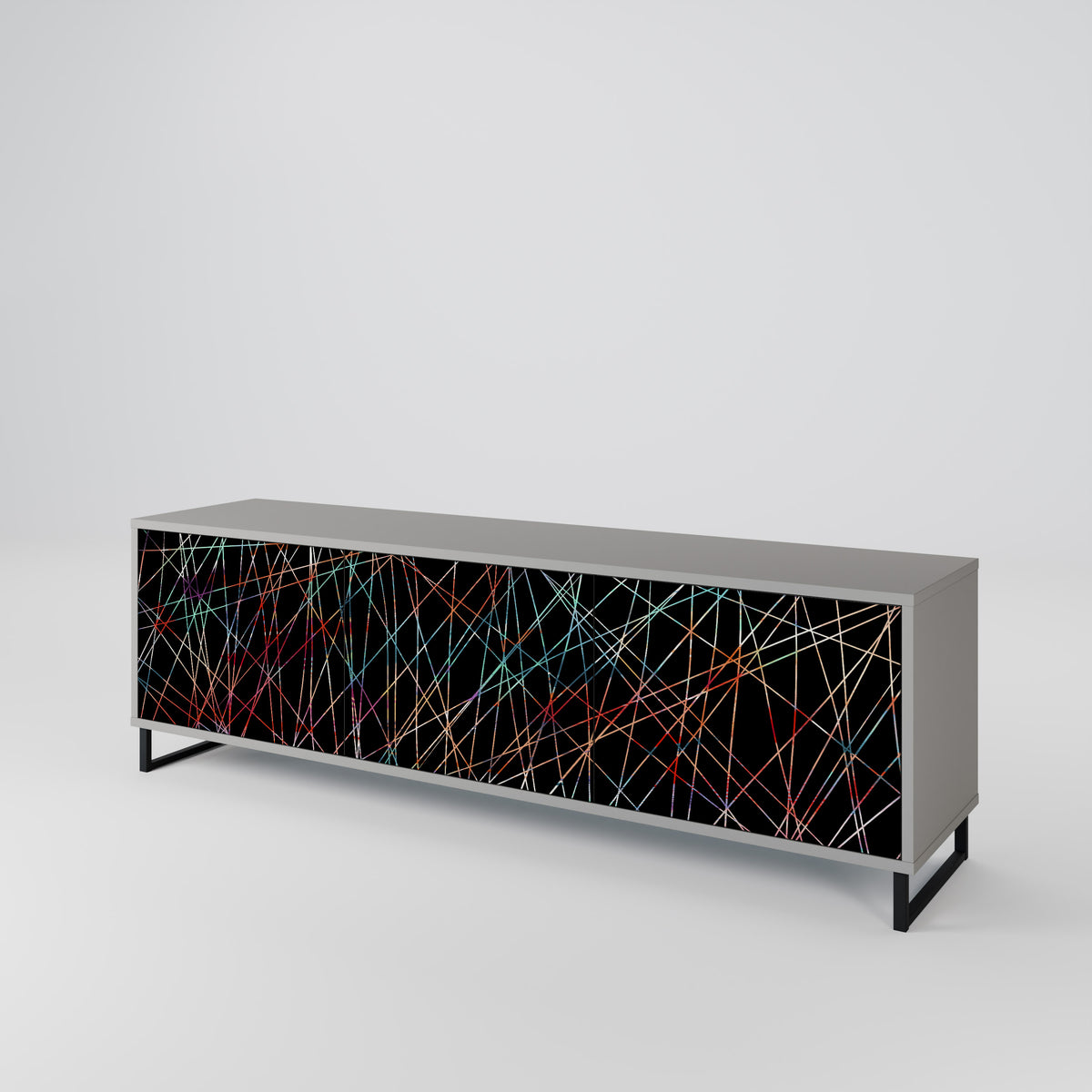 LUMINOUS SNARE TV-bänk med 3 dörrar